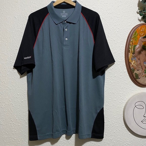 Set of 3 Lands End Mens XL‎ Verizon V-Neck Sweater sweatshirt polo shirt NWOT - Picture 7 of 11